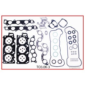 Enginetech TO3.0K-3 Gasket Set - Full