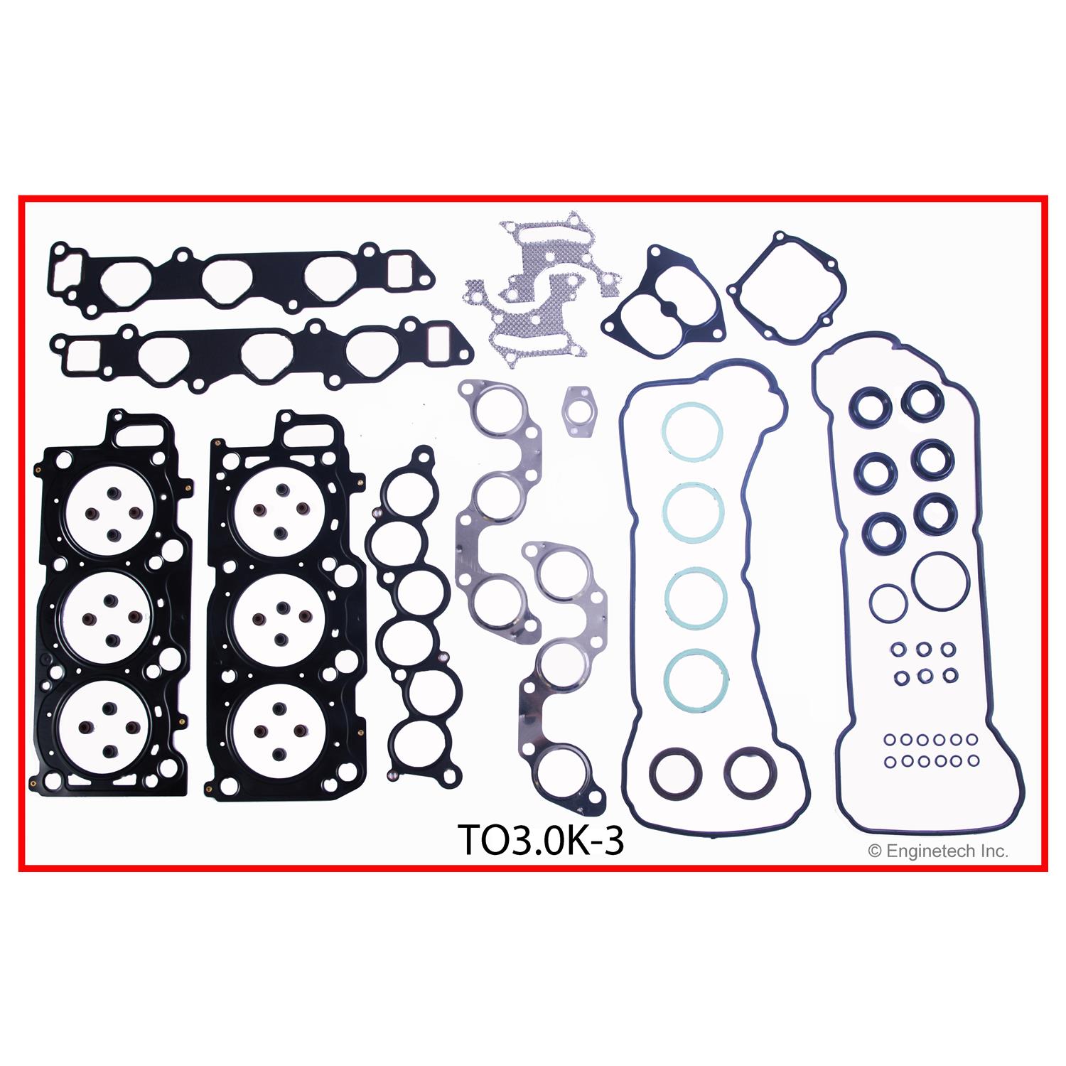 Enginetech TO3.0K-3 Gasket Set - Full