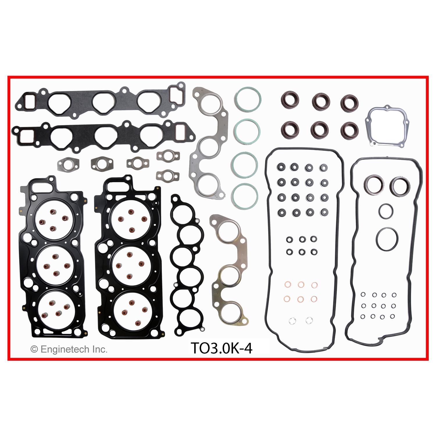 Enginetech TO3.0K-4 Gasket Set - Full