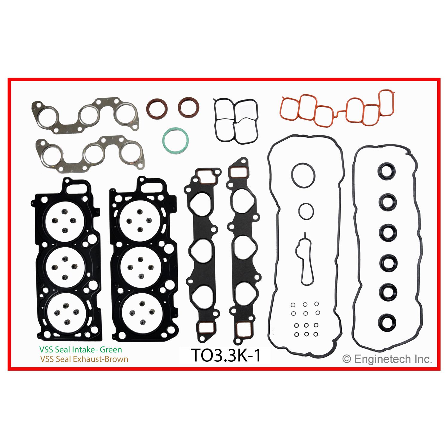 Enginetech TO3.3K-1 Gasket Set - Full