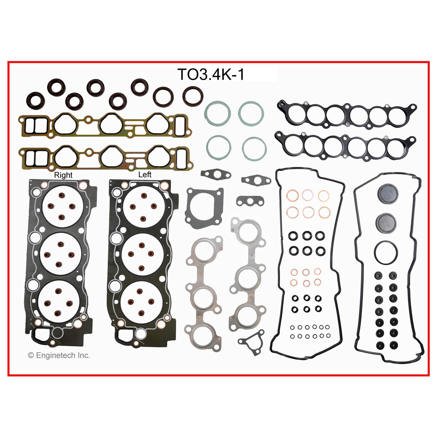 Enginetech TO3.4K-1 Gasket Set - Full