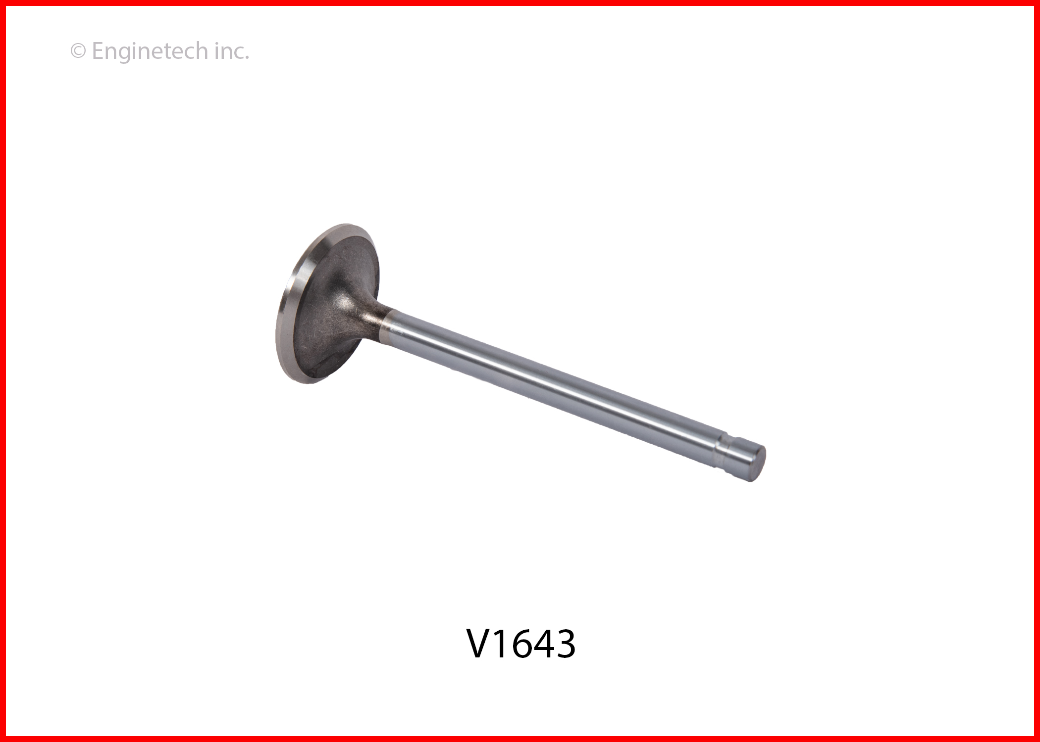 Enginetech V1643 Valve - Exhaust