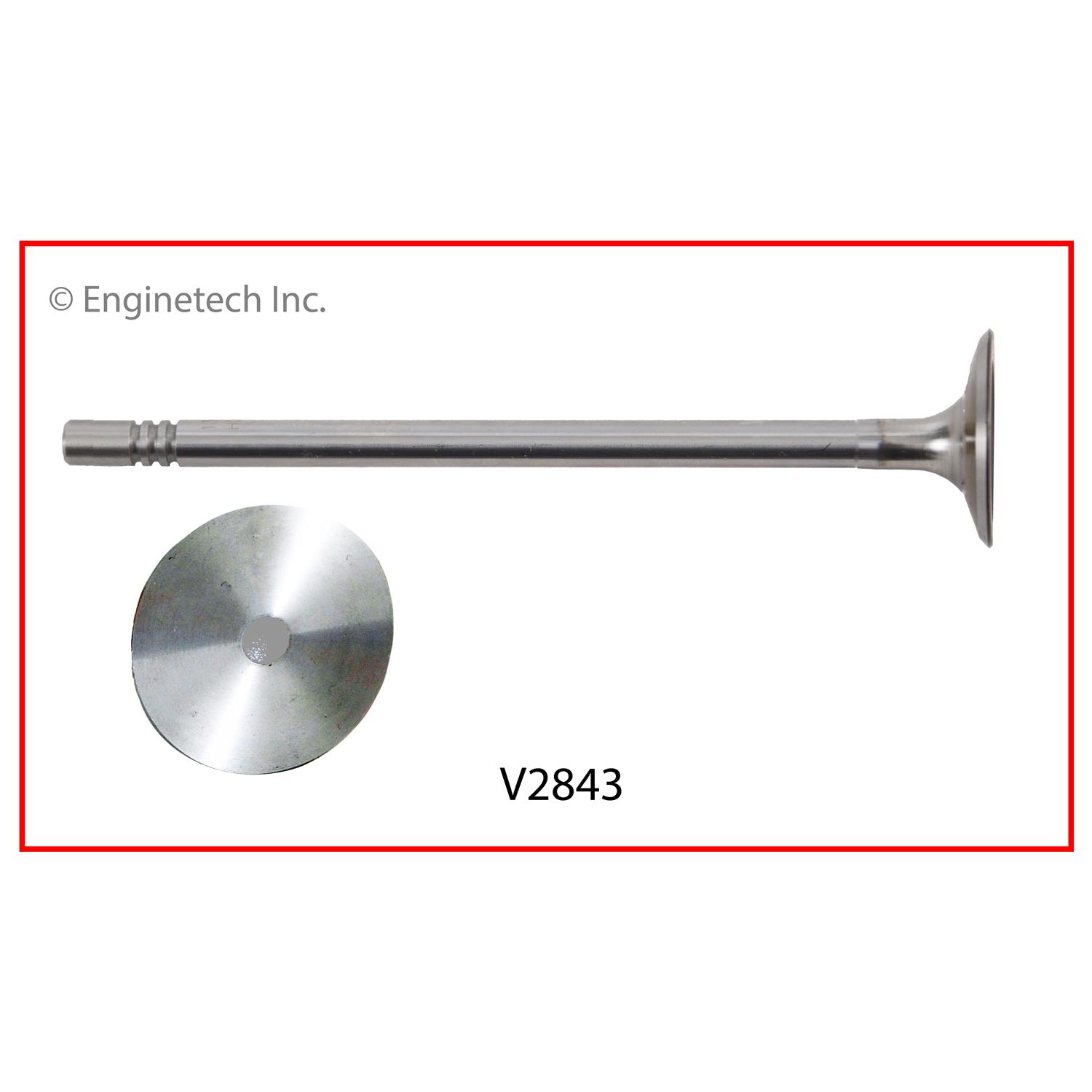 Enginetech V2843 Valve - Exhaust