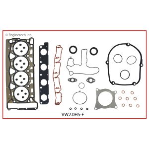 Enginetech VW2.0HS-FAWB Gasket Set - Head